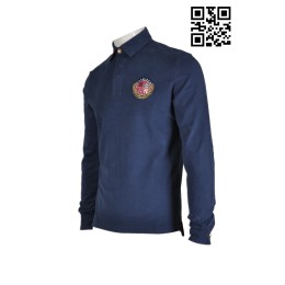P503 tailor made long sleeved polo shirts embroidery personal design patterns POLO t supplier company  P503 tailor made long sleeved polo shirts embroidery personal design patterns POLO t supplier company